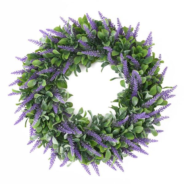 lavender wreath artificial green leaves flower wreath for front door wedding party decor 
lavender wreath artificial green leaves flower wreath for front door wedding party decor