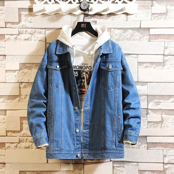 men's jackets autumn washed denim jacket men casual solid color lapel single breasted jeans spring slim fit quality, Black;brown
men's jackets autumn washed denim jacket men casual solid color lapel single breasted jeans spring slim fit quality, Black;brown