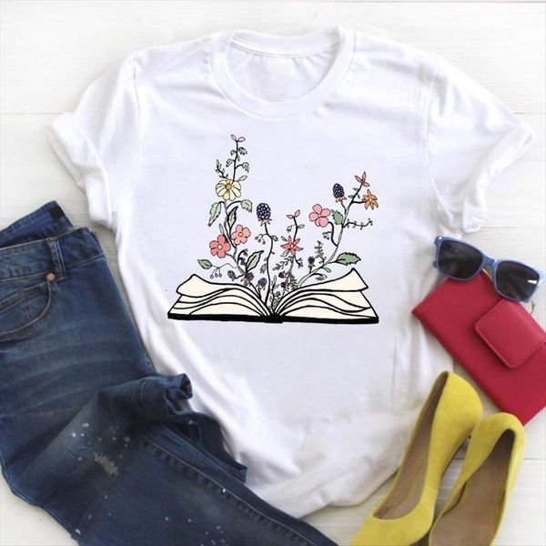 flower floral book cute womens t shirts print short sleeve summer tee clothes graphic, White
flower floral book cute womens t shirts print short sleeve summer tee clothes graphic, White