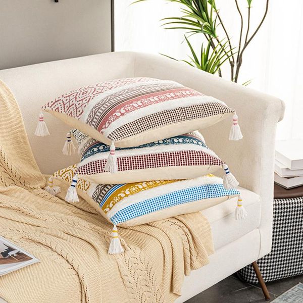 pillow case cushion cover pillowcase with tassels cushions decorative covers nordic style handmade cotton weaving home decoration
pillow case cushion cover pillowcase with tassels cushions decorative covers nordic style handmade cotton weaving home decoration