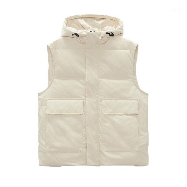 men's vests autumn winter fashion hooded cotton padded vest coat casual zipper sleeveless jacket pockets male warm waistcoats, Black;white
men's vests autumn winter fashion hooded cotton padded vest coat casual zipper sleeveless jacket pockets male warm waistcoats, Black;white