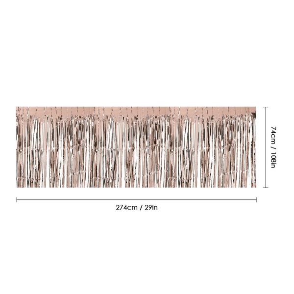 * 274cm metallic foil fringe table skirt tinsel shimmer decoration for el reception wedding christmas
* 274cm metallic foil fringe table skirt tinsel shimmer decoration for el reception wedding christmas