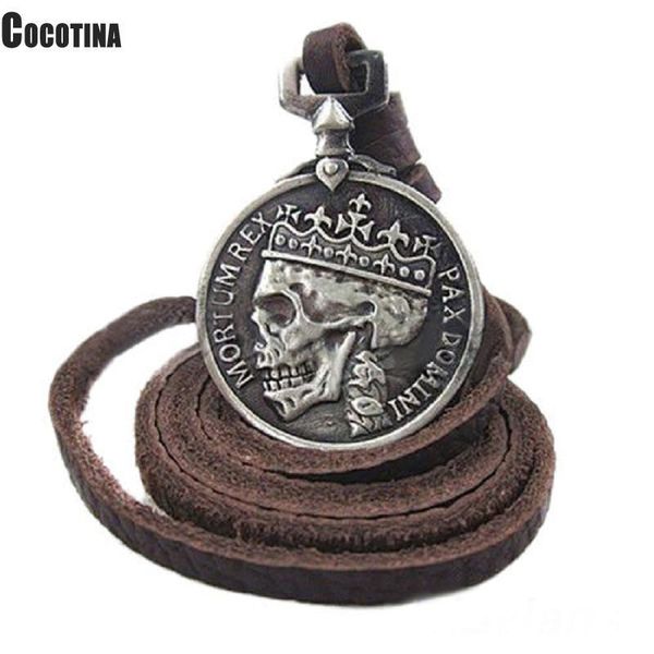 pendant necklaces handsome and men's charms vintage skull necklace pendants pu leather n9x2, Silver
pendant necklaces handsome and men's charms vintage skull necklace pendants pu leather n9x2, Silver
