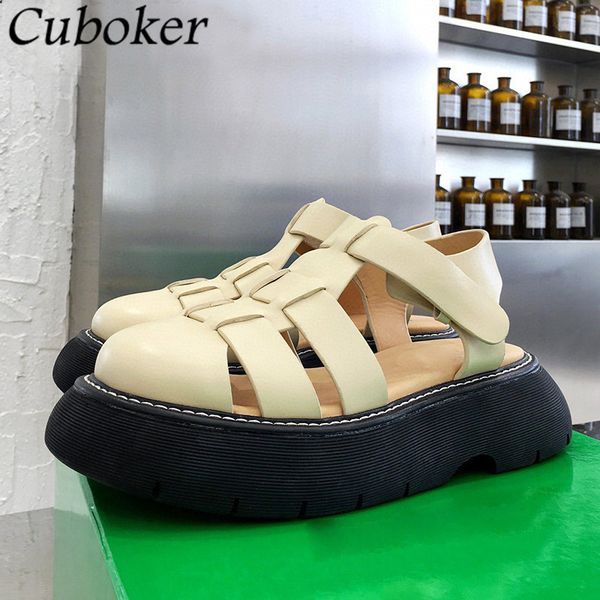 brand designer thick sole women flat sandals genuine leather cross weaved ladies slides summer height increasing shoes woman 60% off store o, Black
brand designer thick sole women flat sandals genuine leather cross weaved ladies slides summer height increasing shoes woman 60% off store o, Black