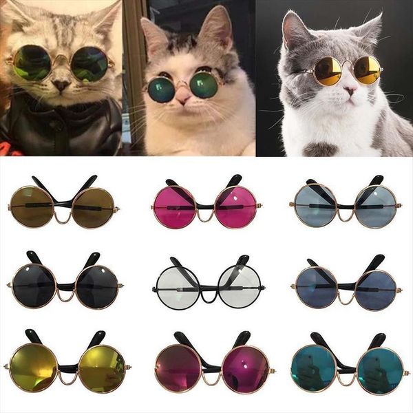 pet cat glasses dog products kitty toy sunglasses ps accessoires round colorful eye wear protection, White;black
pet cat glasses dog products kitty toy sunglasses ps accessoires round colorful eye wear protection, White;black