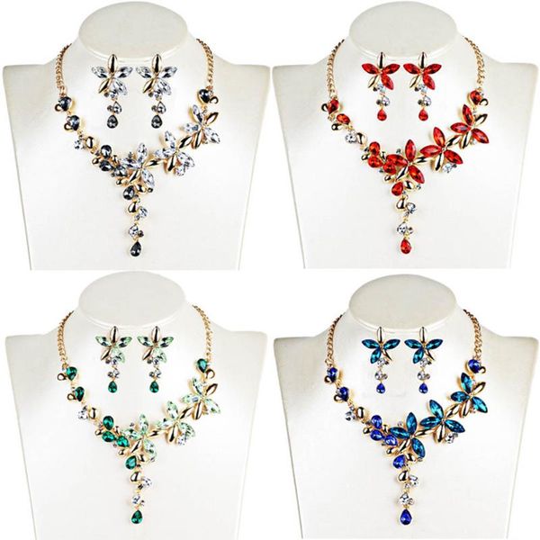 wedding jewelry sets womens short collar necklaces color crystal five leaves flowers rhinestone statement gothic necklace earring set, Slivery;golden
wedding jewelry sets womens short collar necklaces color crystal five leaves flowers rhinestone statement gothic necklace earring set, Slivery;golden
