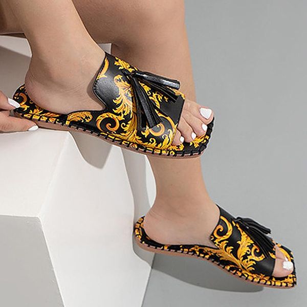 mules shoes women 2021 open toe woman summer footwear ethnic flower outdoor tassel woman garden sandals flat with slides, Black
mules shoes women 2021 open toe woman summer footwear ethnic flower outdoor tassel woman garden sandals flat with slides, Black