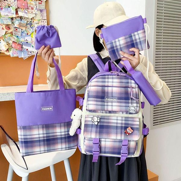 school bags 5 pcs set women backpack waterproof lapbackpacks for student harajuku teenager girls schoolbag simple book
school bags 5 pcs set women backpack waterproof lapbackpacks for student harajuku teenager girls schoolbag simple book