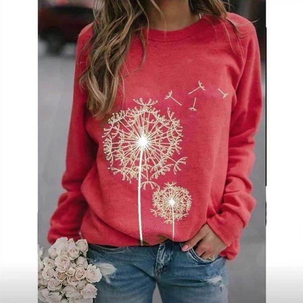 dandelion printing round neck long sleeve women hoodies loose printed round neck sweatshirt leisure loose woman hoodie, Black
dandelion printing round neck long sleeve women hoodies loose printed round neck sweatshirt leisure loose woman hoodie, Black