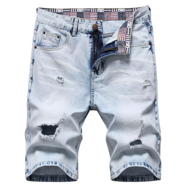 men's jeans summer light blue holes ripped denim shorts casual distressed bermuda breeches
men's jeans summer light blue holes ripped denim shorts casual distressed bermuda breeches
