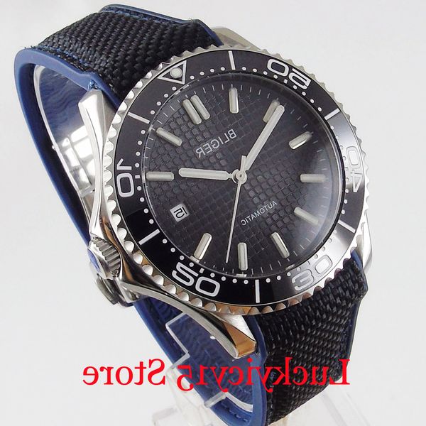 bliger luxury miyota movement 41mm mechancial men watch rubber strap rotating bezel, Slivery;brown
bliger luxury miyota movement 41mm mechancial men watch rubber strap rotating bezel, Slivery;brown