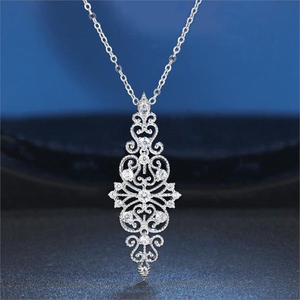 pendant necklaces double fair ethnic style silver color geometric necklace for women hollow-out cubic zircon choker fashion jewelry dfn117
pendant necklaces double fair ethnic style silver color geometric necklace for women hollow-out cubic zircon choker fashion jewelry dfn117