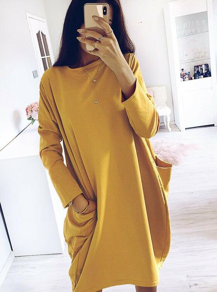 casual dresses women loose dress with pocket ladies fashion o neck long female t shirt streetwear plus size 3xl vestidos, Black;gray
casual dresses women loose dress with pocket ladies fashion o neck long female t shirt streetwear plus size 3xl vestidos, Black;gray