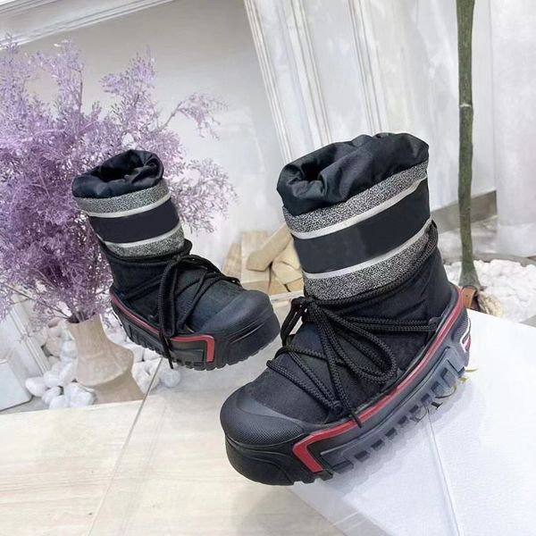 ski special high and low women's boots fashion letters embroidery woven thick soled warm boot display party snow boots lace up luxury s, Black
ski special high and low women's boots fashion letters embroidery woven thick soled warm boot display party snow boots lace up luxury s, Black