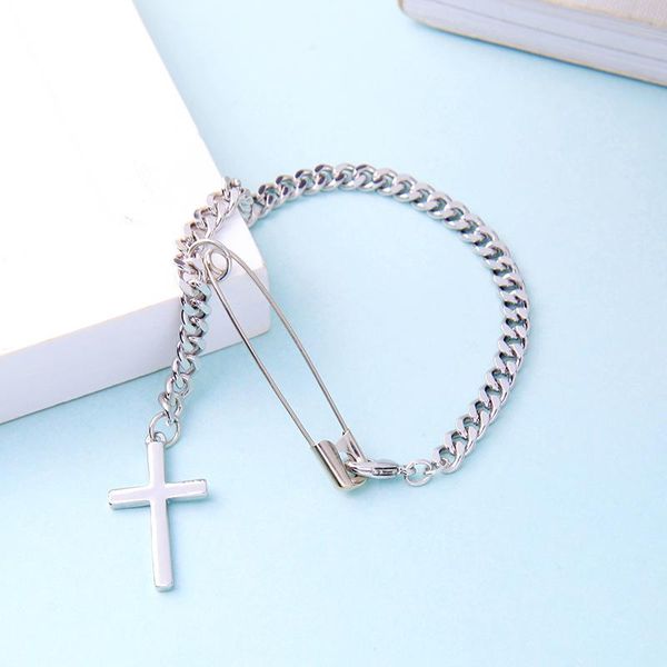 charm bracelets balanbiu street style minimalism white gold color paper clip pins cross for women gifts fashion cuff accessories, Golden;silver
charm bracelets balanbiu street style minimalism white gold color paper clip pins cross for women gifts fashion cuff accessories, Golden;silver