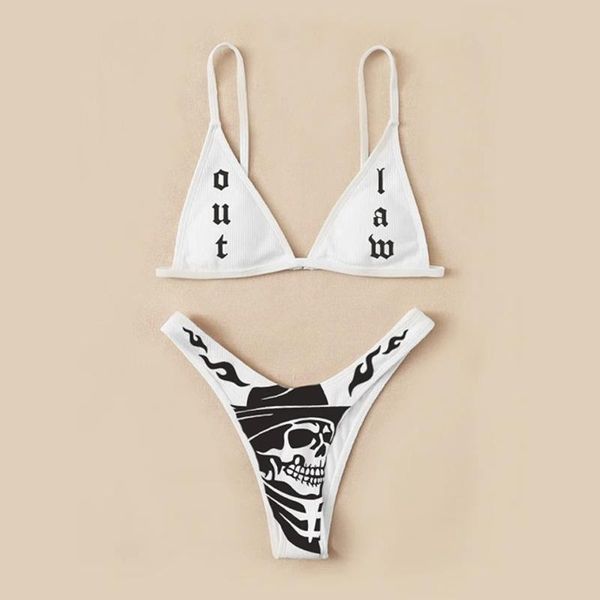 women's swimwear women funny letters print 2pcs bikini suits deep v-neck detachable breast pad sling with triangle bottoms swimsuits 2, White;black
women's swimwear women funny letters print 2pcs bikini suits deep v-neck detachable breast pad sling with triangle bottoms swimsuits 2, White;black