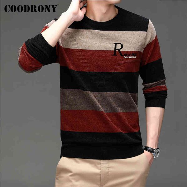 COODRONY Brand Autumn Winter Soft Warm Chenille Sweater Streetwear Fashion Striped Jersey Knitted O-Neck Wool Pullover Men C1357, Black
COODRONY Brand Autumn Winter Soft Warm Chenille Sweater Streetwear Fashion Striped Jersey Knitted O-Neck Wool Pullover Men C1357, Black