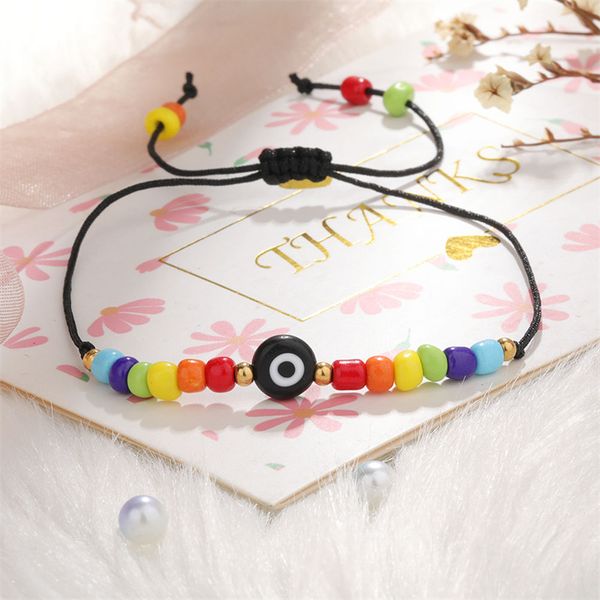 handmade rainbow chain mini beads charm bracelets red thread evil blue eyes rope bracelet for women girls fashion friendship gifts, Black
handmade rainbow chain mini beads charm bracelets red thread evil blue eyes rope bracelet for women girls fashion friendship gifts, Black