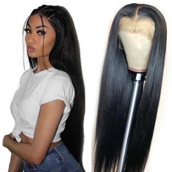 synthetic wigs black long silky straight hair lace front wig glueless heat resistant fiber middle part for women
synthetic wigs black long silky straight hair lace front wig glueless heat resistant fiber middle part for women