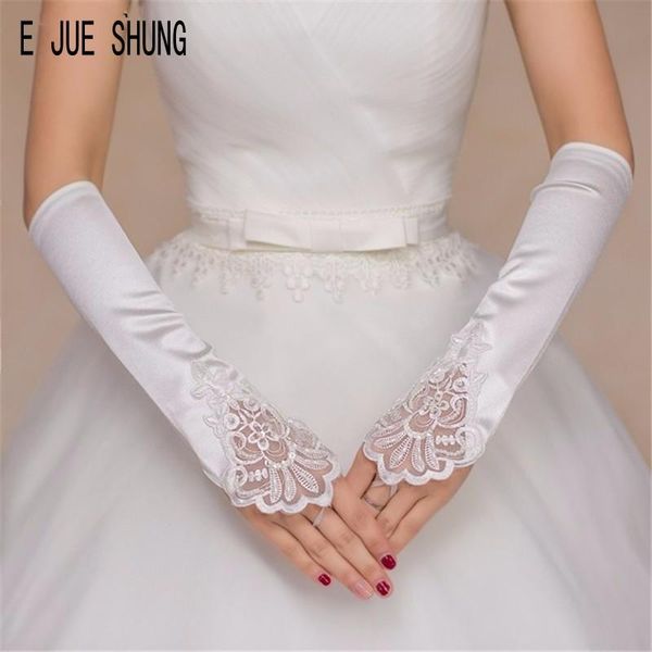 bridal gloves e jue shung simple fingerless stain lace long wedding accessories, White
bridal gloves e jue shung simple fingerless stain lace long wedding accessories, White