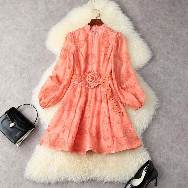 casual dresses french 2021 autumn organza embroidery stand collar waist closing small retro dress, Black;gray
casual dresses french 2021 autumn organza embroidery stand collar waist closing small retro dress, Black;gray