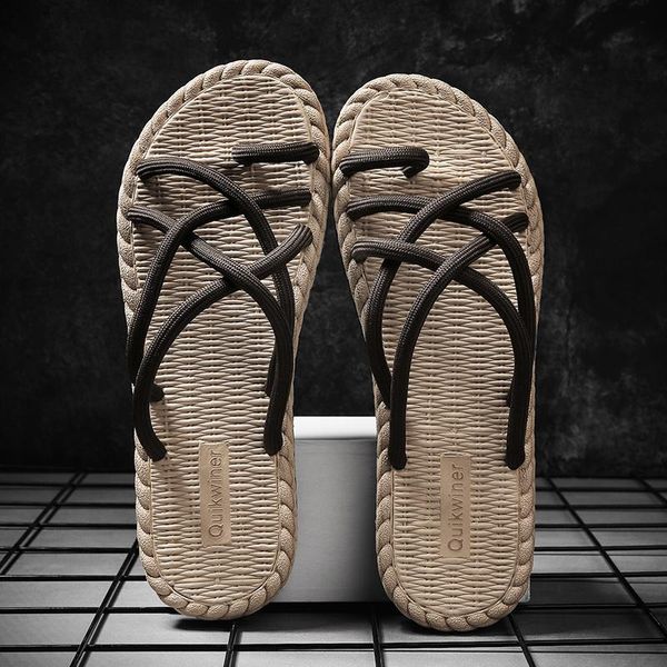 slippers men's sandals 2021 summer personalized knitting casual wear dual purpose trend antiskid beach shoes, Black
slippers men's sandals 2021 summer personalized knitting casual wear dual purpose trend antiskid beach shoes, Black