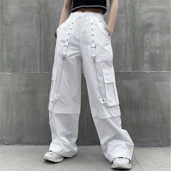 houzhou mall goth white cargo pants women gothic harajuku hippie streetwear chain punk loose trouser baggy oversize korean style 211115, Black;white
houzhou mall goth white cargo pants women gothic harajuku hippie streetwear chain punk loose trouser baggy oversize korean style 211115, Black;white