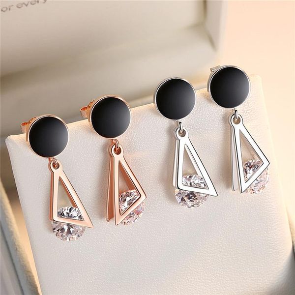 stud kofsac trendy 925 sterling silver earrings for women black epoxy circle personality geometric triangle ear jewelry lady gift, Golden;silver
stud kofsac trendy 925 sterling silver earrings for women black epoxy circle personality geometric triangle ear jewelry lady gift, Golden;silver
