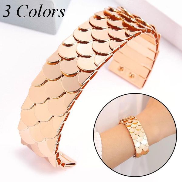 bangle 1pc punk wristband open bracelet fish scale design for women men couple hand jewelry trendy fashion, Black
bangle 1pc punk wristband open bracelet fish scale design for women men couple hand jewelry trendy fashion, Black