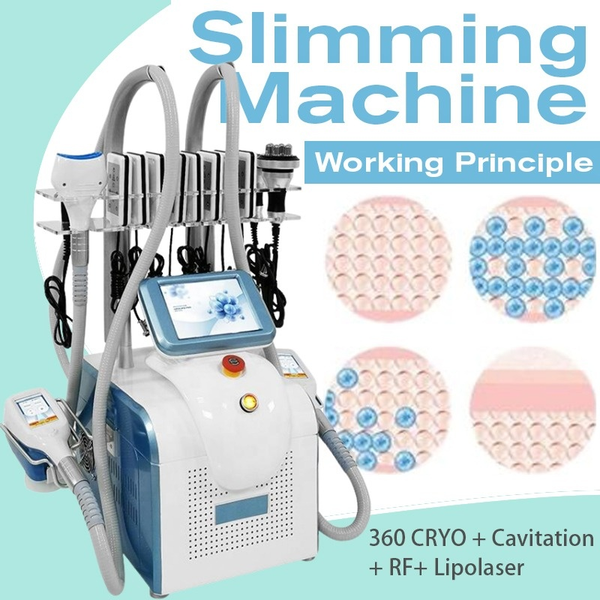 360 degree cryolipolysis cryotherapy lipolaser cavitation rf machine 3 cryo handles with 2 cryo handles can work at the same time
360 degree cryolipolysis cryotherapy lipolaser cavitation rf machine 3 cryo handles with 2 cryo handles can work at the same time