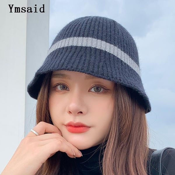 wide brim hats knitted basin hat women's versatile casual lovely fisherman's autumn winter wool stitching crochet visor bucket, Blue;gray
wide brim hats knitted basin hat women's versatile casual lovely fisherman's autumn winter wool stitching crochet visor bucket, Blue;gray
