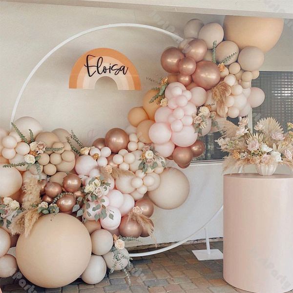147pcs doubled cream peach balloons garland arch kit boho wedding decoration birthday party baby shower decor chrome rose gold
147pcs doubled cream peach balloons garland arch kit boho wedding decoration birthday party baby shower decor chrome rose gold