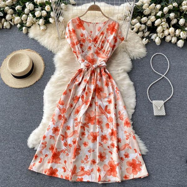 casual dresses korean floral dress women sleeveless v neck sashes a-line 2021 summer bohemian print vacation beach sundress, Black;gray
casual dresses korean floral dress women sleeveless v neck sashes a-line 2021 summer bohemian print vacation beach sundress, Black;gray