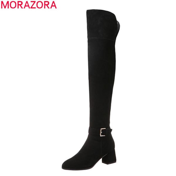 boots morazora 2021 comfortable flock women solid black color med heels round toe over the knee
boots morazora 2021 comfortable flock women solid black color med heels round toe over the knee