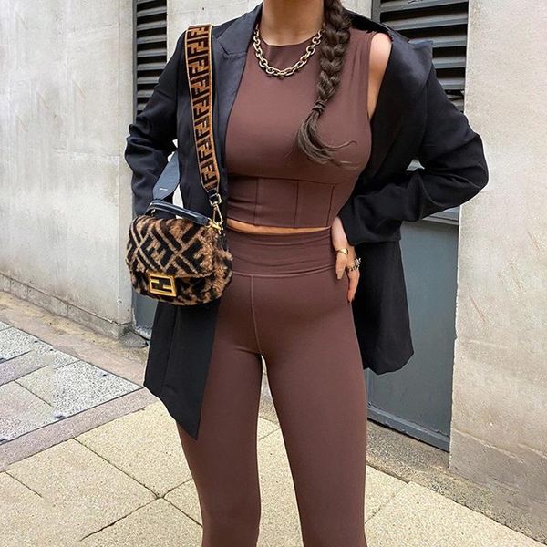 women's tracksuits 2021 summer women 2 two piece set long sleeve tank solid knitted pullover leggings pants sport bodycon tracksuit, Gray
women's tracksuits 2021 summer women 2 two piece set long sleeve tank solid knitted pullover leggings pants sport bodycon tracksuit, Gray