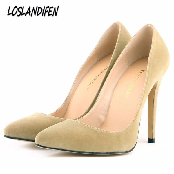 loslandifen women's pumps high heels shoes woman party wedding dress slip on pointed toe flock shallow ladies stiletto shoe, Black
loslandifen women's pumps high heels shoes woman party wedding dress slip on pointed toe flock shallow ladies stiletto shoe, Black