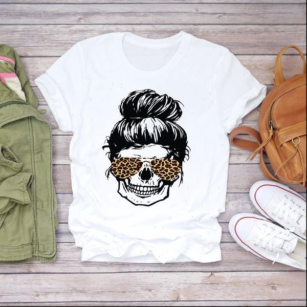 women cartoon skull leopard funny halloween fashion print lady t shirts womens graphic t shirt ladies female tee t shirt, White
women cartoon skull leopard funny halloween fashion print lady t shirts womens graphic t shirt ladies female tee t shirt, White