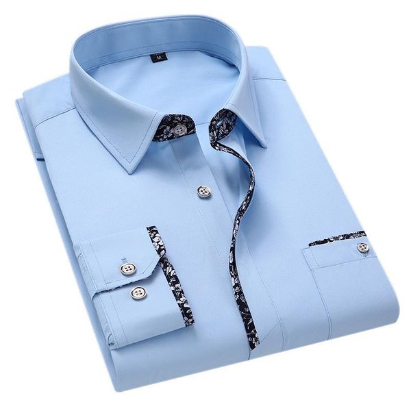 autumn men shirt korea casual long sleeve shirts chest pocket button down soft comfortable men social shirt 4xl 5xl, White;black
autumn men shirt korea casual long sleeve shirts chest pocket button down soft comfortable men social shirt 4xl 5xl, White;black
