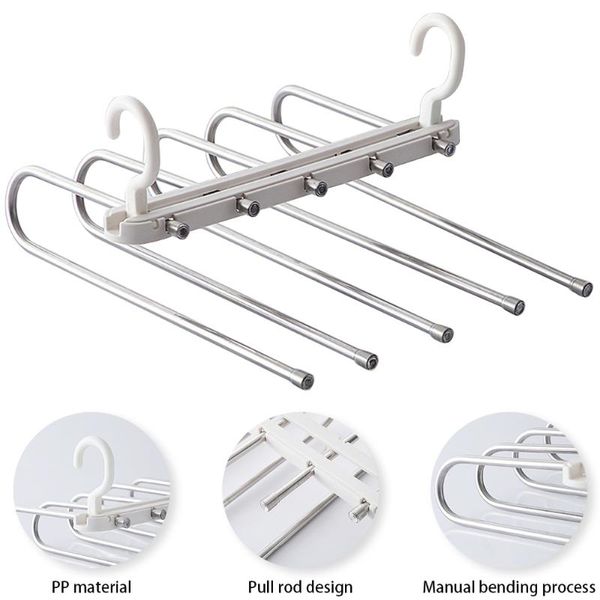 hangers & racks 5 in 1 pant rack multi-functional trouser storage pants tie shelf closet organizer stainless steel clothes hanger
hangers & racks 5 in 1 pant rack multi-functional trouser storage pants tie shelf closet organizer stainless steel clothes hanger