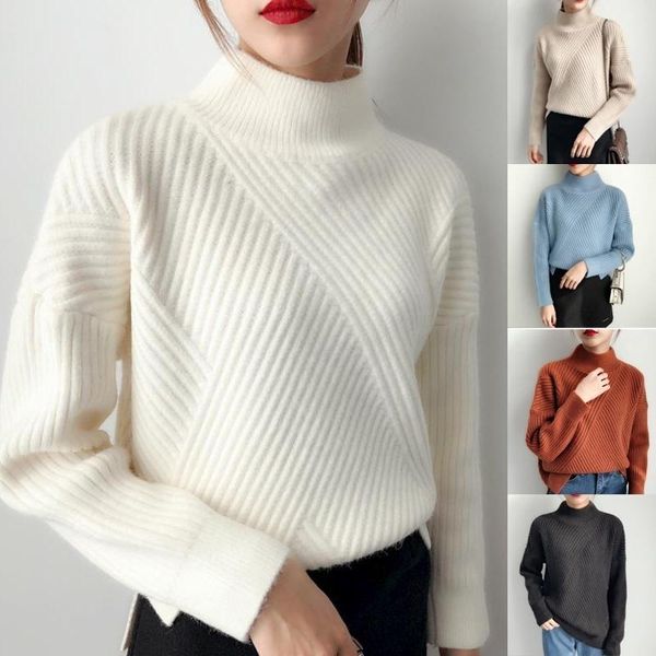 women's sweaters zogaa 2021 spring autumn women fashion sweater ladies slim korean female pure color outwear casual solid, White;black
women's sweaters zogaa 2021 spring autumn women fashion sweater ladies slim korean female pure color outwear casual solid, White;black