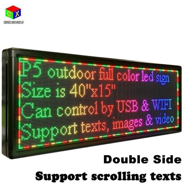 p5mm outdoor full color waterproof double-sided display programmable rgb led display sign board program via usb and wifi
p5mm outdoor full color waterproof double-sided display programmable rgb led display sign board program via usb and wifi