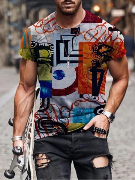 men's t-shirts summer men fashion scrawl harajuku printed o collared ethnic style t shirts oversized vintage short sleeve tshirts, White;black
men's t-shirts summer men fashion scrawl harajuku printed o collared ethnic style t shirts oversized vintage short sleeve tshirts, White;black