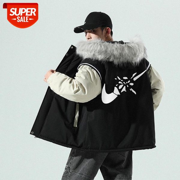 fur collar cotton jacket male student hong kong style youth korean trendy hooded chic #yf8h, Black;brown
fur collar cotton jacket male student hong kong style youth korean trendy hooded chic #yf8h, Black;brown