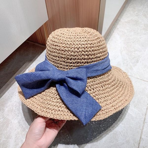 wide brim hats summer for ladies floppy girls straw hat butterfly-knot beach female vacation travel sunhat cap high quality, Blue;gray
wide brim hats summer for ladies floppy girls straw hat butterfly-knot beach female vacation travel sunhat cap high quality, Blue;gray