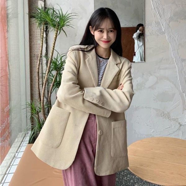 women's suits & blazers blazer casual women notched collar long sleeve single breasted suit jackets solid color korean warm corduroy v, White;black
women's suits & blazers blazer casual women notched collar long sleeve single breasted suit jackets solid color korean warm corduroy v, White;black