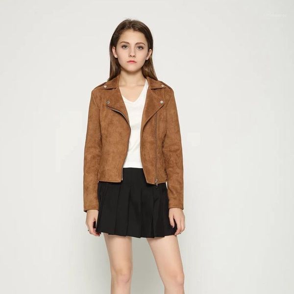 women's jackets women brown faux suede jacket slim pu leather coat short motorcycle biker lapel zipper belted punk outwear, Black;brown
women's jackets women brown faux suede jacket slim pu leather coat short motorcycle biker lapel zipper belted punk outwear, Black;brown
