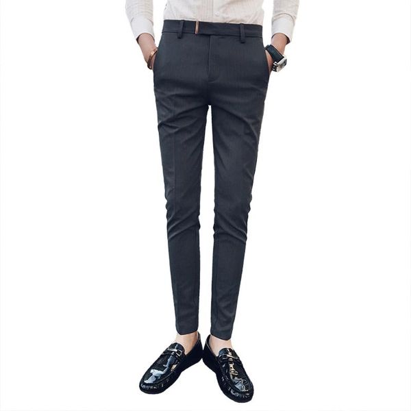 men's suits & blazers nice autumn fashion gentleman wind casual pants male street cropped wild striped men british style trousers, White;black
men's suits & blazers nice autumn fashion gentleman wind casual pants male street cropped wild striped men british style trousers, White;black