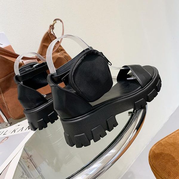 sandals summer women open toe high flange bottom heels platform white shoes casual buckles straps sandalias zapatillas mujer, Black
sandals summer women open toe high flange bottom heels platform white shoes casual buckles straps sandalias zapatillas mujer, Black