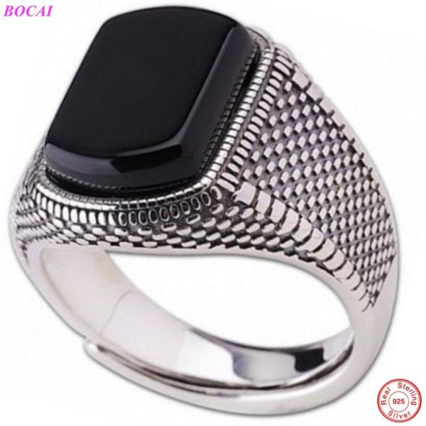cluster rings bocai 100% real s925 pure silver jewelry with natural black stones men's fashion ring for men foshion, Golden;silver
cluster rings bocai 100% real s925 pure silver jewelry with natural black stones men's fashion ring for men foshion, Golden;silver