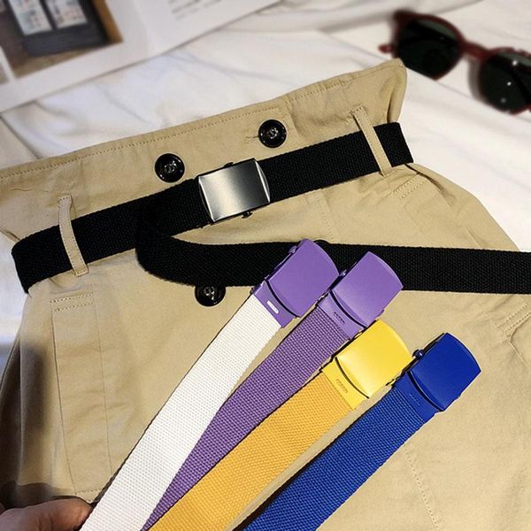 belts canvas belt metal buckle fashion nylon tactical waist strap 130cm long casual jeans men women student, Black;brown
belts canvas belt metal buckle fashion nylon tactical waist strap 130cm long casual jeans men women student, Black;brown